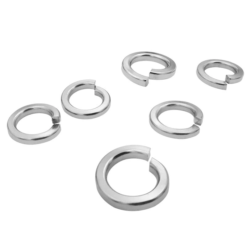 Nickel-plated Single Coil Spring Lock Washers Nickel-plated Single Coil Spring Lock Washers
