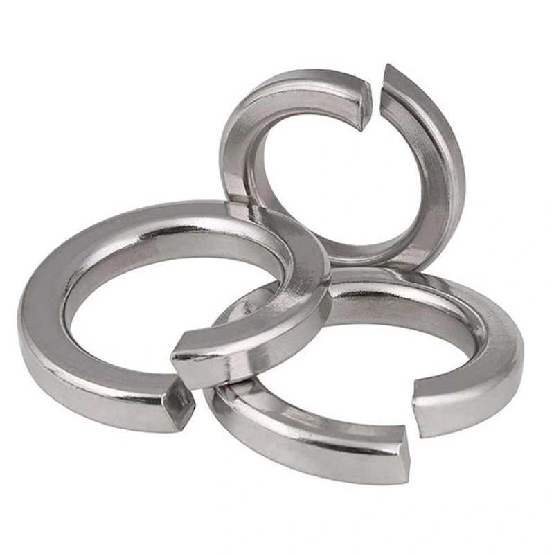 Nickel-plated Single Coil Spring Lock Washers Nickel-plated Single Coil Spring Lock Washers